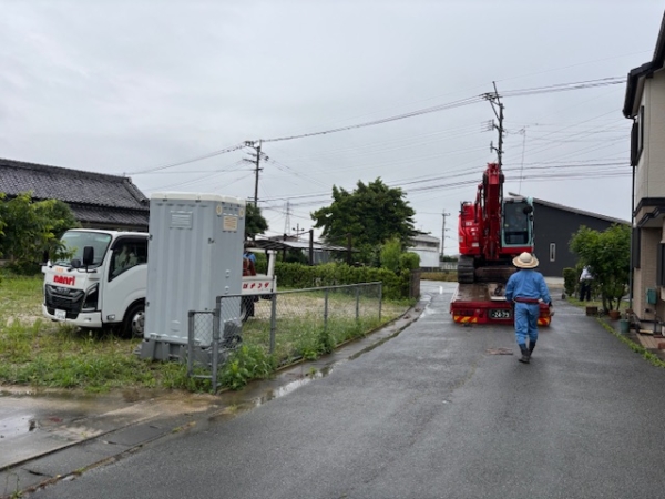 大木町にコンパクトな平屋着工の画像